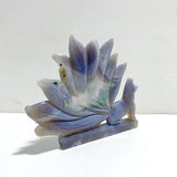 Beautiful Geode Druzy Agate Nine - tailed Fox Carving 8 - Wholesale Crystals