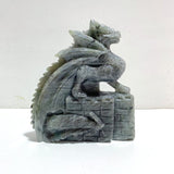 Beautiful Labradorite Flying Dragon Castle Carving - Wholesale Crystals