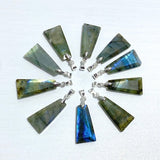 Beautiful Labradorite Pendants Trapezoidal Shape Wholesale - Wholesale Crystals