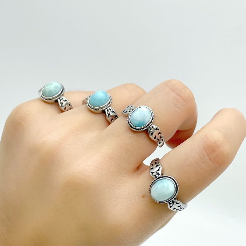 Beautiful Larimar Ring Wholesale Clearance - Wholesale Crystals