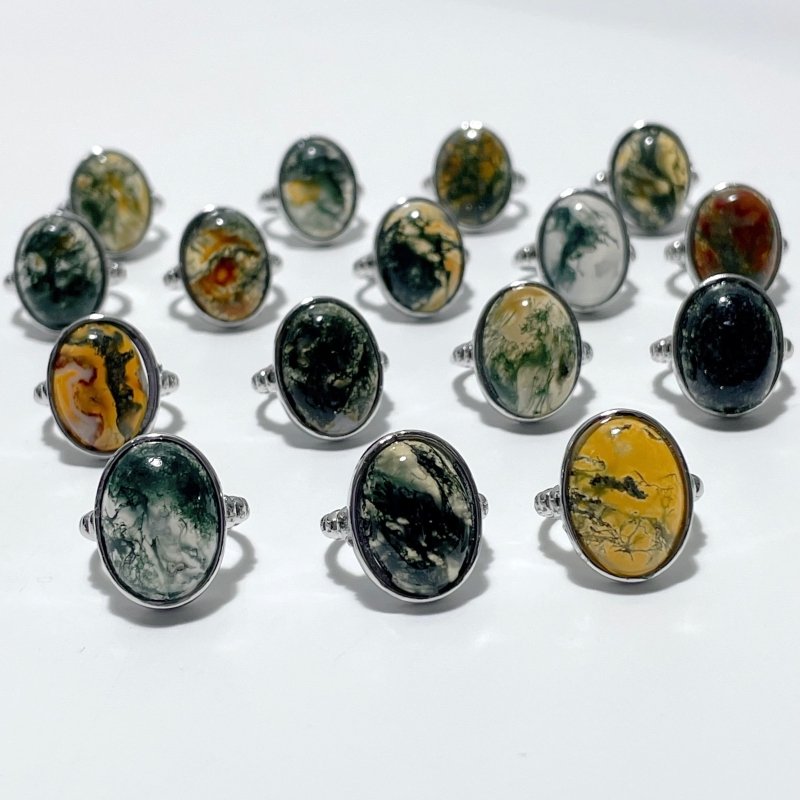 Beautiful Moss Agate Ring Wholesale - Wholesale Crystals