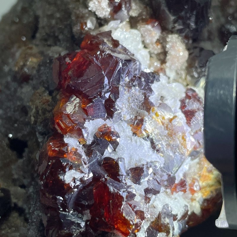 Beautiful Orange Garnet Specimen Mixed Quartz Cluster - Wholesale Crystals