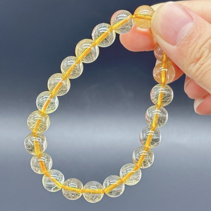 Beautiful Rutile Quartz Crystal Bracelet (HGUB25) - Wholesale Crystals