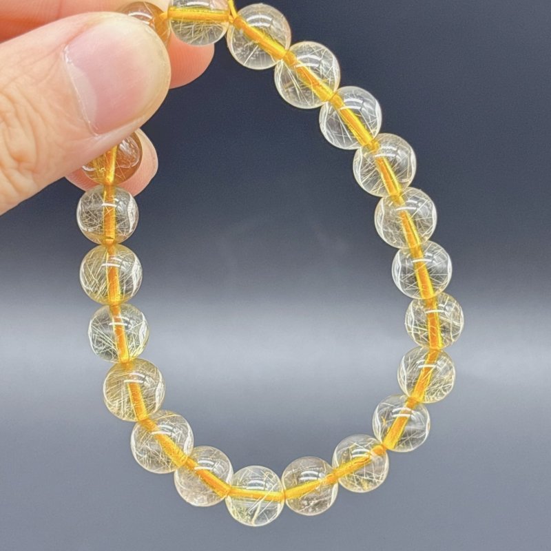 Beautiful Rutile Quartz Crystal Bracelet (HGUB25) - Wholesale Crystals