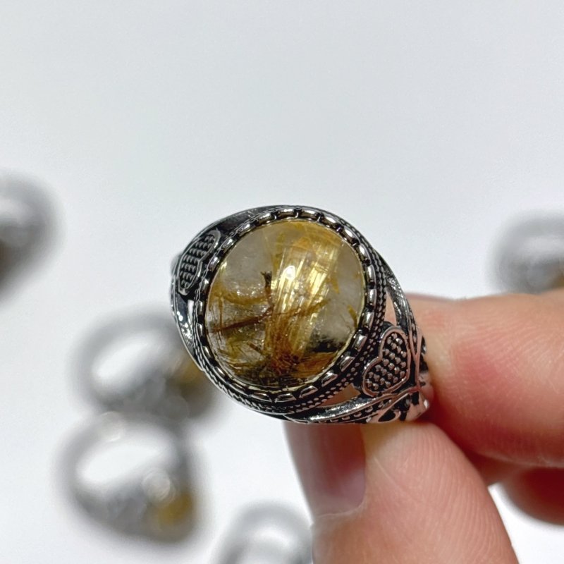 Beautiful Rutile Quartz Crystal Ring Wholesale - Wholesale Crystals