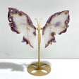 Beautiful Sakura Flower Agate Butterfly Wing Carving With Stand - Wholesale Crystals