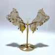 Beautiful Sakura Flower Agate Butterfly Wing Carving With Stand - Wholesale Crystals