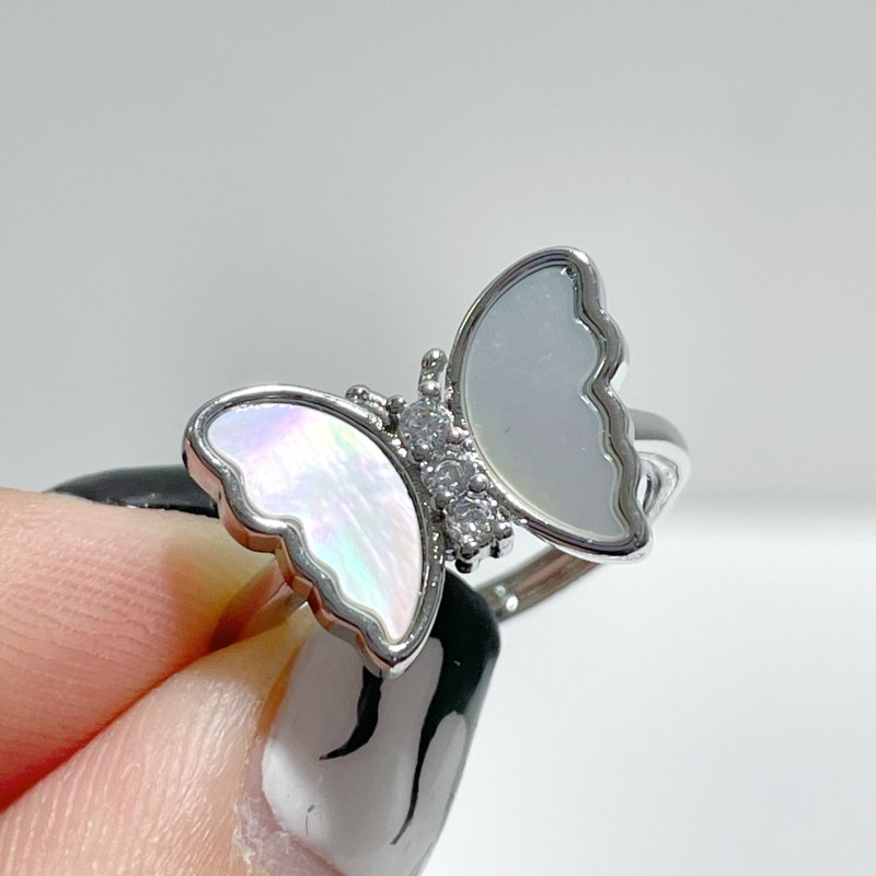 Beautiful Shell Butterfly Ring Wholesale - Wholesale Crystals