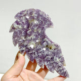 Beautiful Spark Lepidolite Heart With Stand -Wholesale Crystals