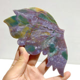 Beautiful Symmetric Ocean Jasper Butterfly Wing Carving With Stand - Wholesale Crystals