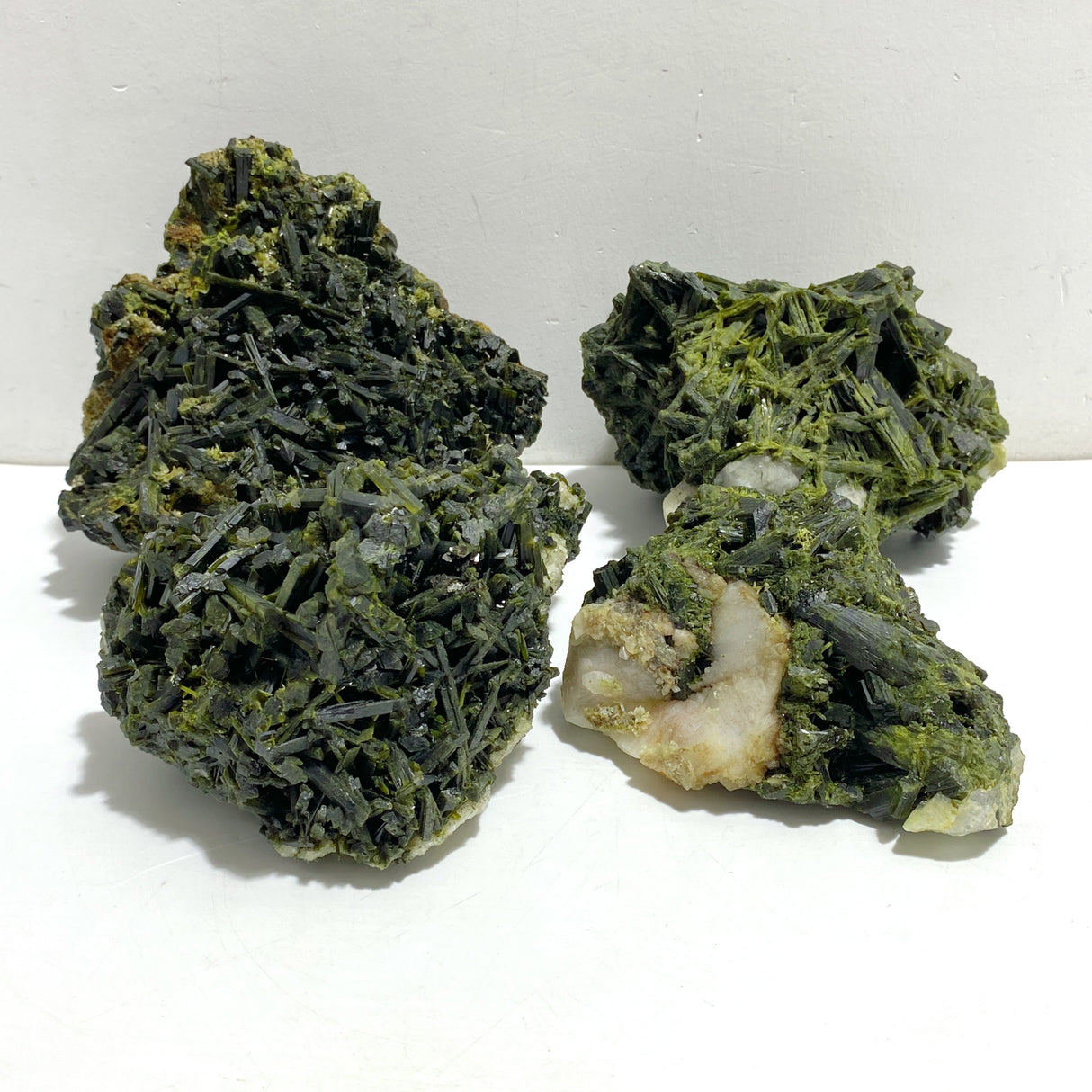 4 Pieces Large Raw Epidote Stone Specimen
