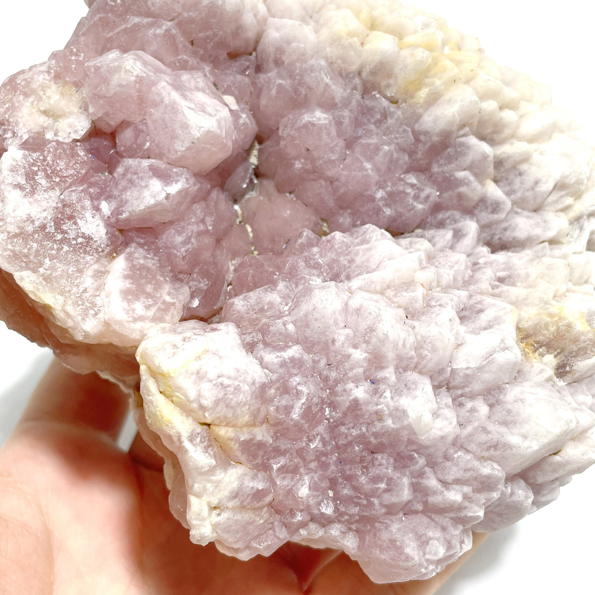 Unique Raw Pink Quartz With Stand Home Decor