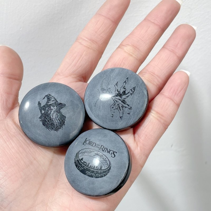 Black Obsidian Engraved The Lord of the Rings Wholesale - Wholesale Crystals