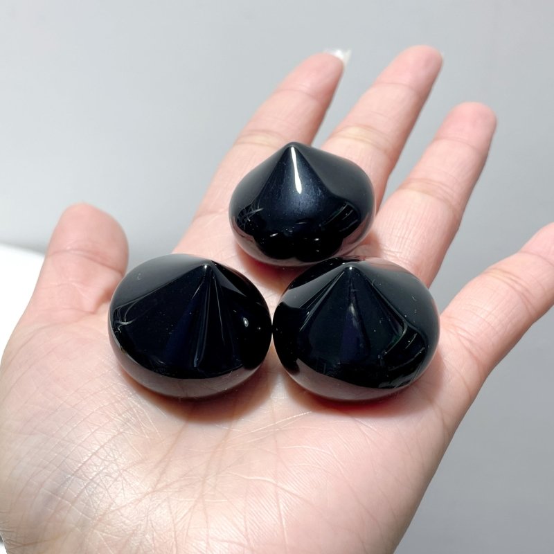 Black Obsidian Garlic Shape Carving Wholesale - Wholesale Crystals