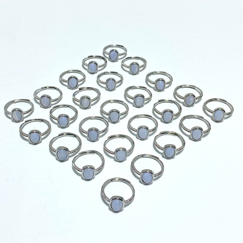 Blue Lace Agate Ring Wholesale - Wholesale Crystals