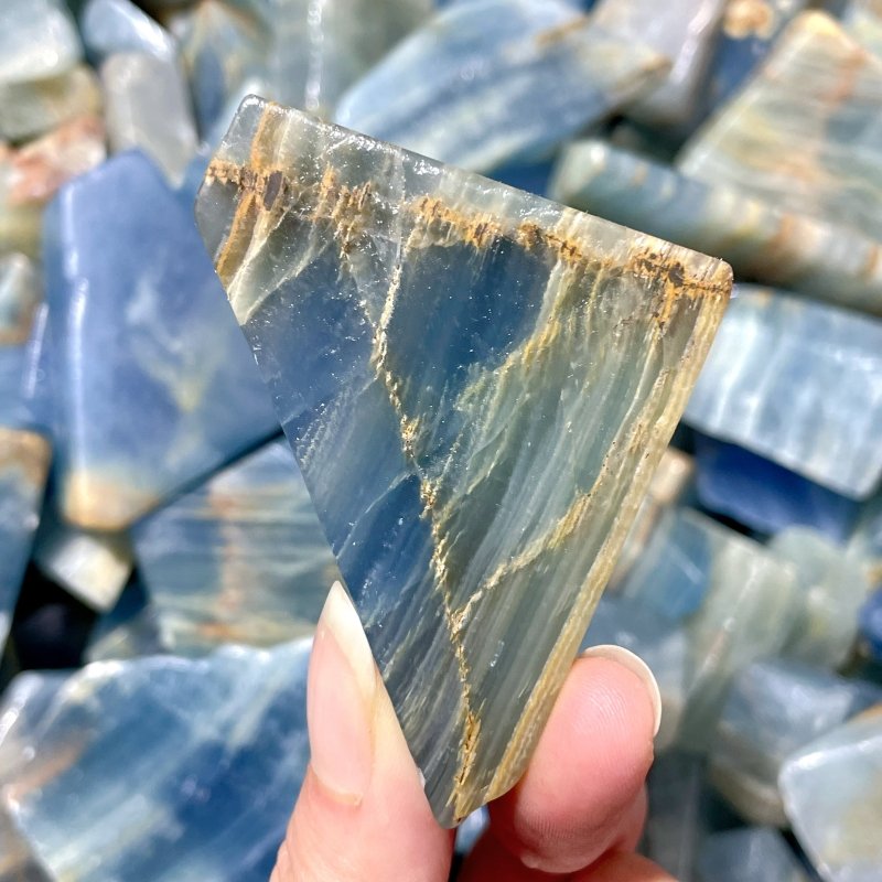 Blue Onyx Slab Freeform Wholesale Closeout - Wholesale Crystals