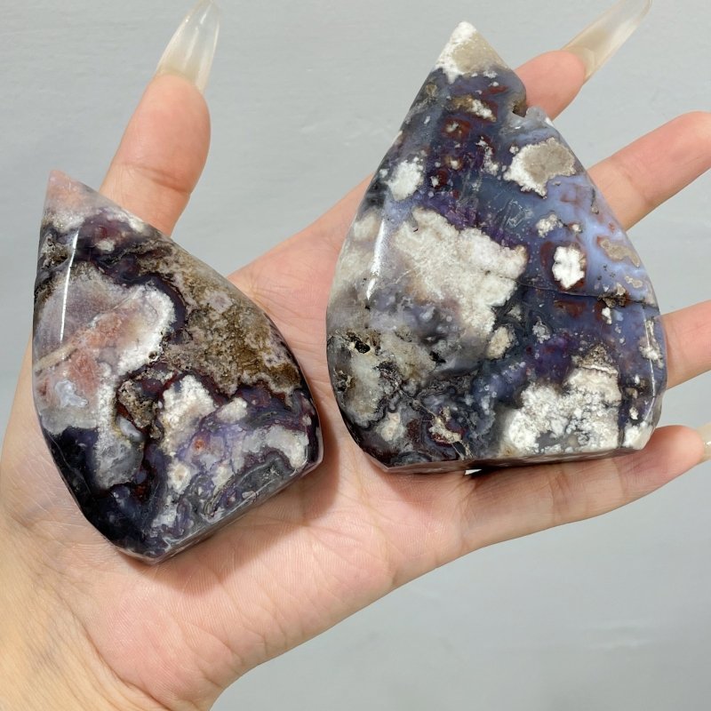 Blue Sakura Flower Agate Arrow Head Shape Wholesale - Wholesale Crystals