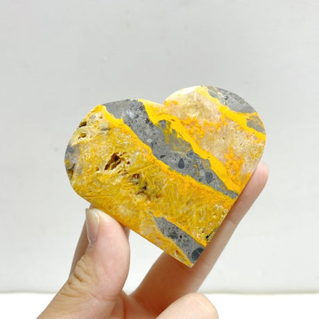 Bumblebee Jasper Heart Wholesale - Wholesale Crystals