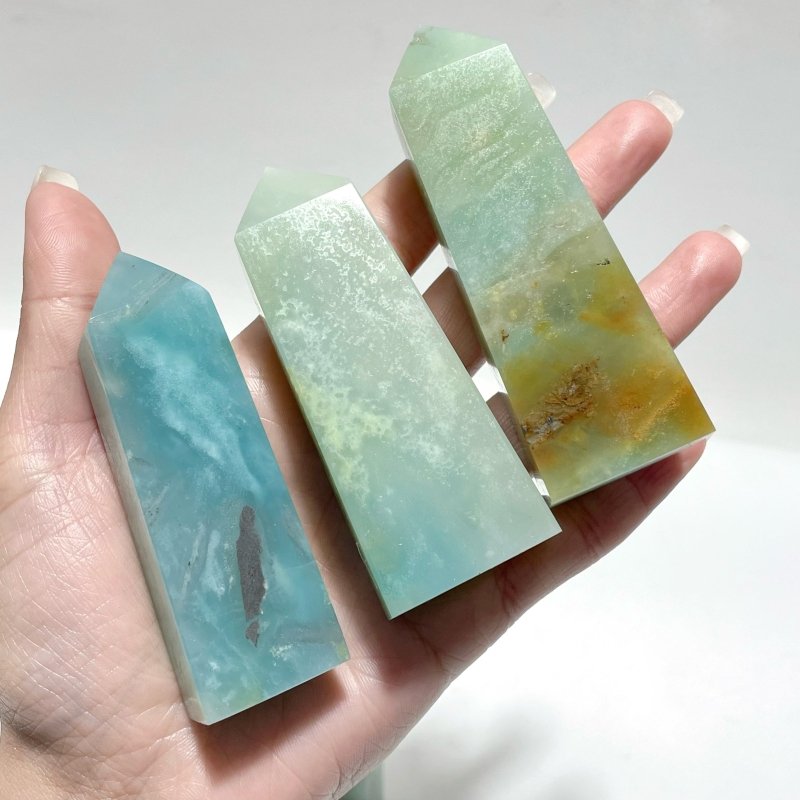 Caribbean Calcite Four - Sided Point Tower Wholesale - Wholesale Crystals