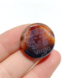 Carnelian 12 Zodiac Small Round Slices DIY Accessories - Wholesale Crystals