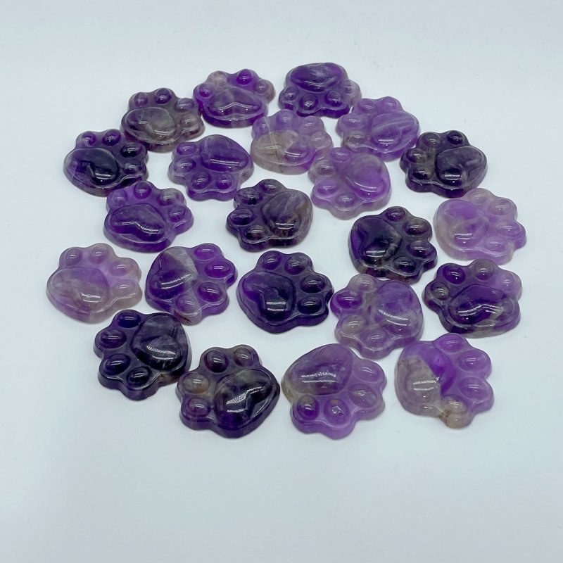 Cat Paw Chevron Amethyst Carving Wholesale - Wholesale Crystals