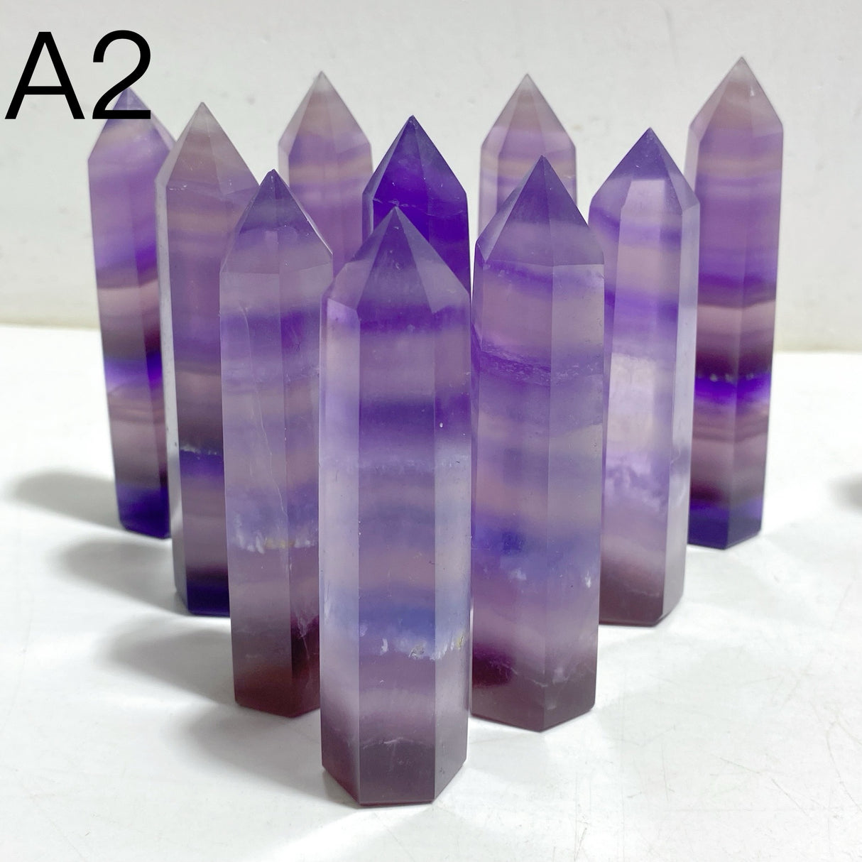 2 Types Purple Fluorite Tower Point Wholesale