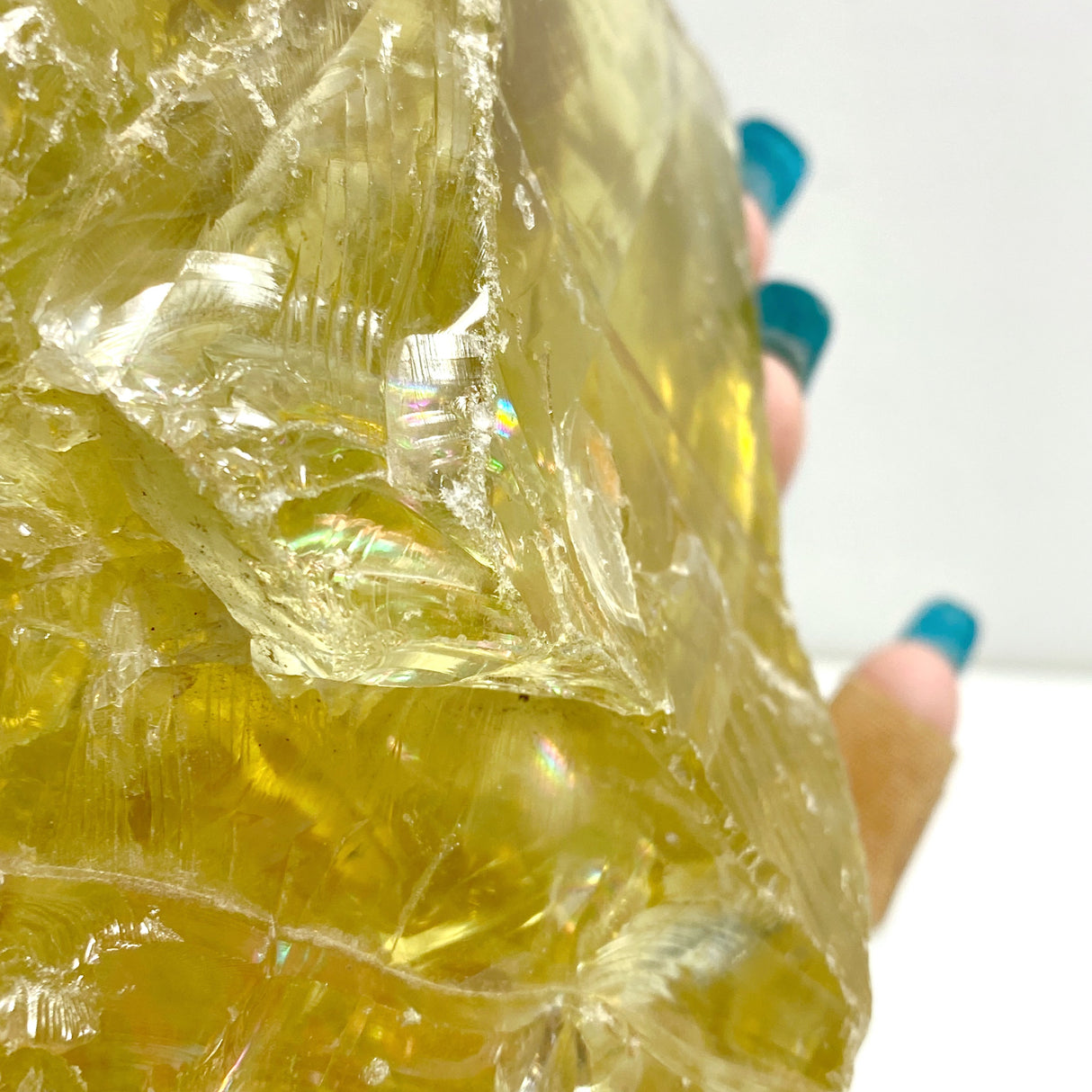 2 Pieces Large Citrine Raw Stone Specimen With Beautiful Rainbow #9