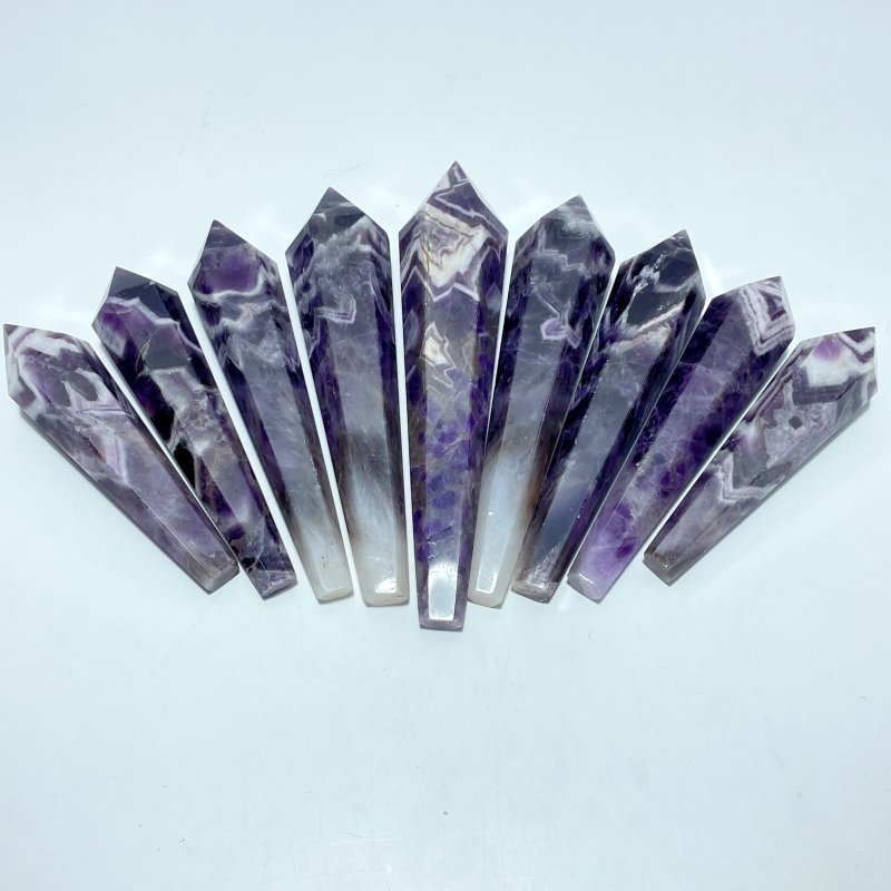 Chevron Amethyst Scepter Magic Wand Wholesale - Wholesale Crystals