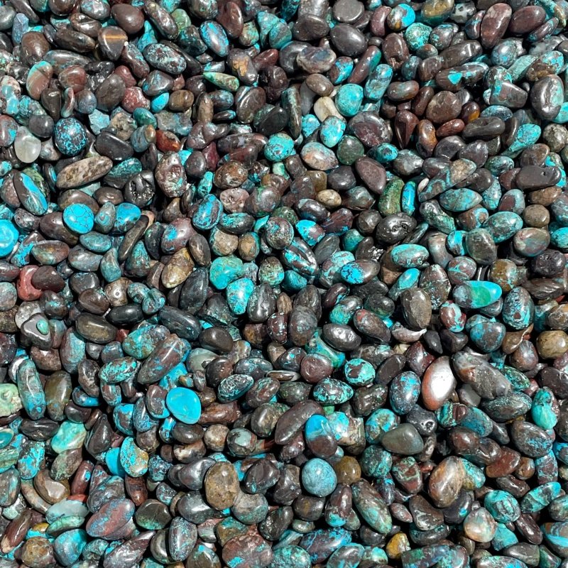 Chrysocolla Mixed Malachite Gravel Chips Wholesale - Wholesale Crystals