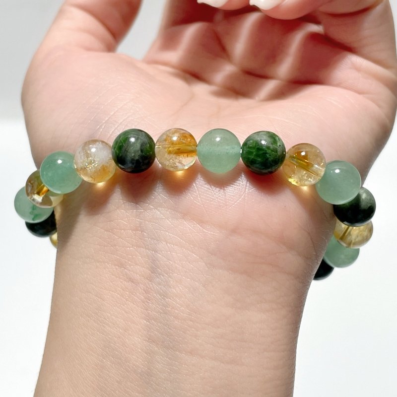 Citrine Green Aventurine Diopside Bracelet Wholesale - Wholesale Crystals