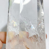 Clear Quartz Point Raw Bottom With Stand -Wholesale Crystals