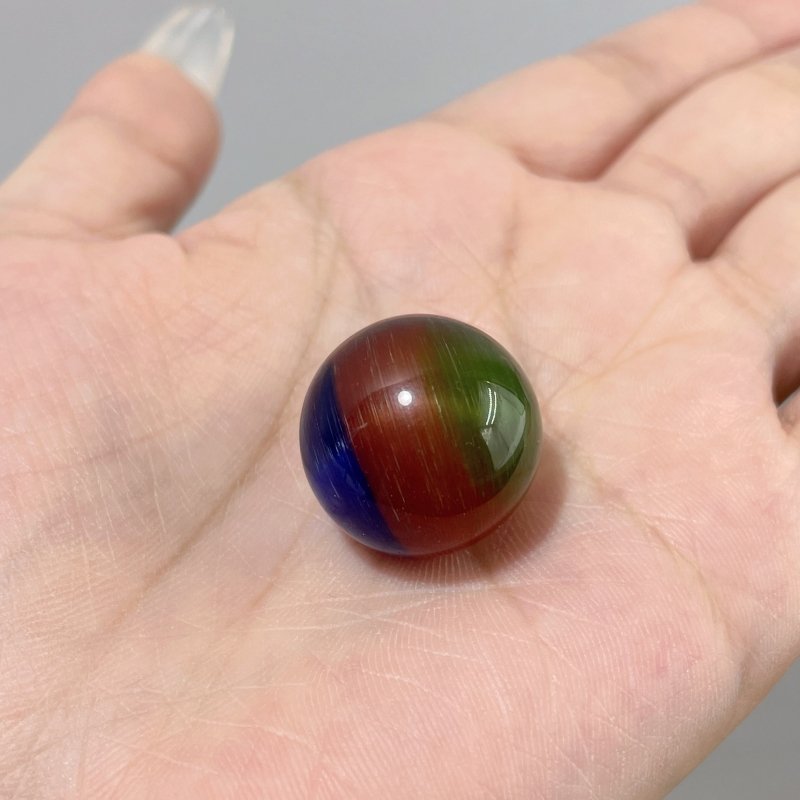 Colorful Glass Cat Eye Small Sphere Wholesale - Wholesale Crystals