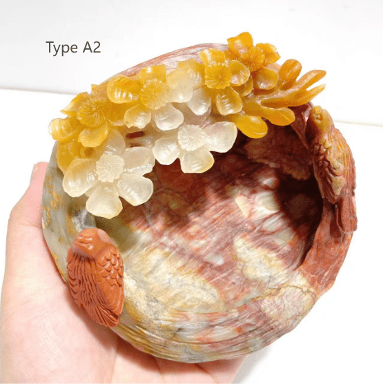 Colorful Jasper Bowl Hand Carving Home Decor Wholesale - Wholesale Crystals