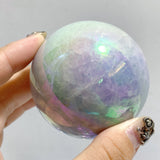 24 Pieces Aura Blue Calcite Spheres