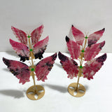 Rhodonite Mixed Quartz Butterfly Wing With Stand Wholesale (No.1-6)