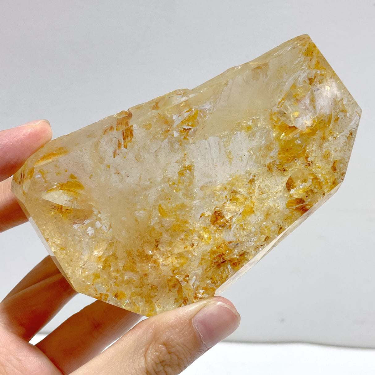 17 Pieces Golden Hematoid Quartz Free Form