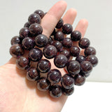 18 Pieces 14mm Garnet Bracelets