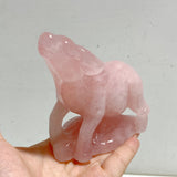 3 Pieces Rose Quartz Cattle Carving