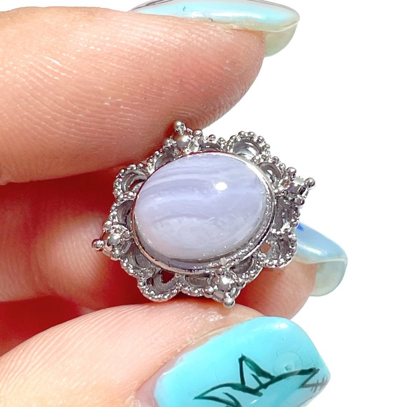 DIY Accessories Moonstone Blue Lace Agate Wholesale - Wholesale Crystals