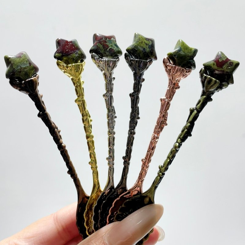 Dragon Blood Stone Mini Star Coffee Spoon Wholesale - Wholesale Crystals