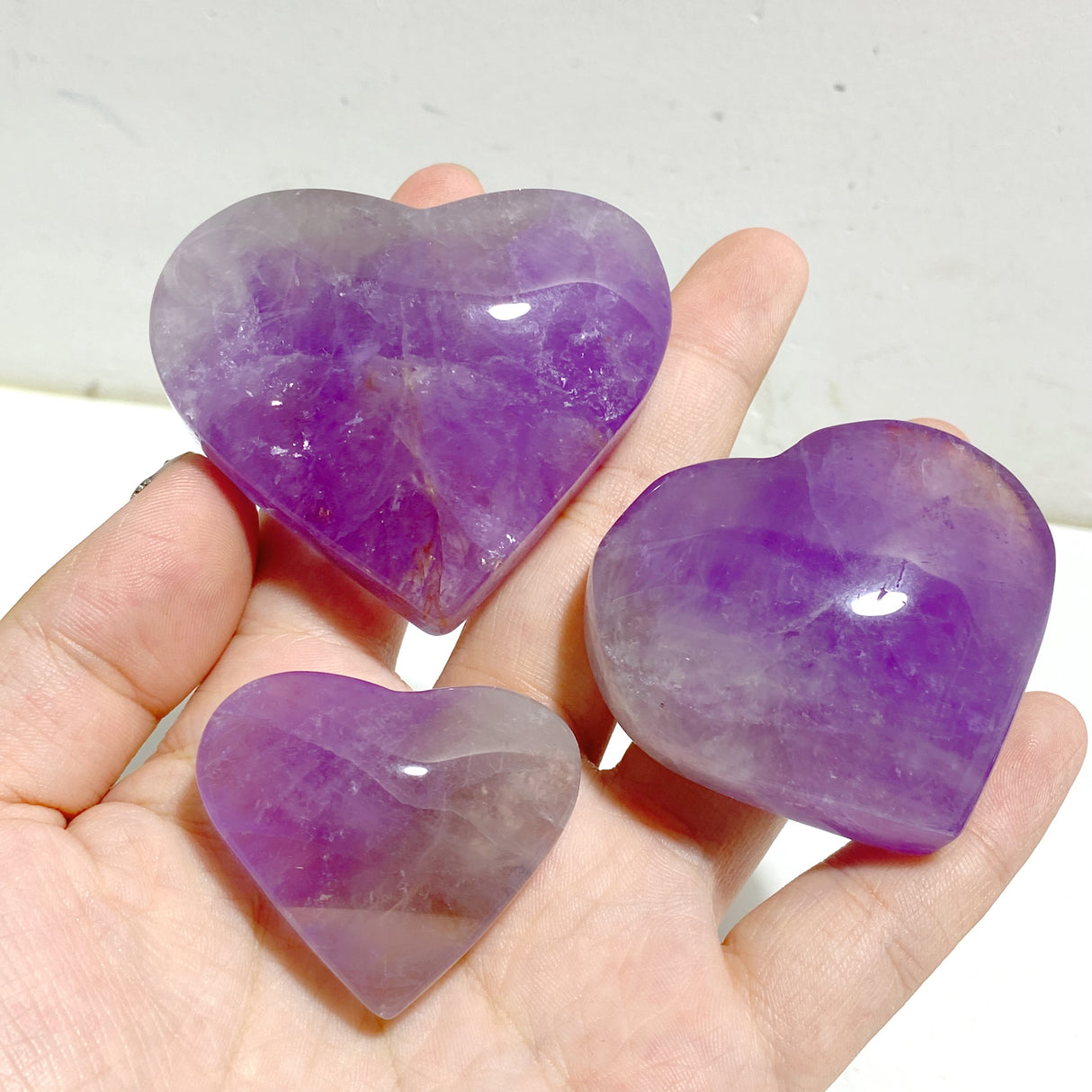 Amethyst Heart Wholesale