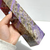Unique Large Charoite Four-sided Tower For Collection #A03