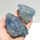 14 Pieces Blue Fluorite Mixed Calcite Raw Stone Specimen For Collection