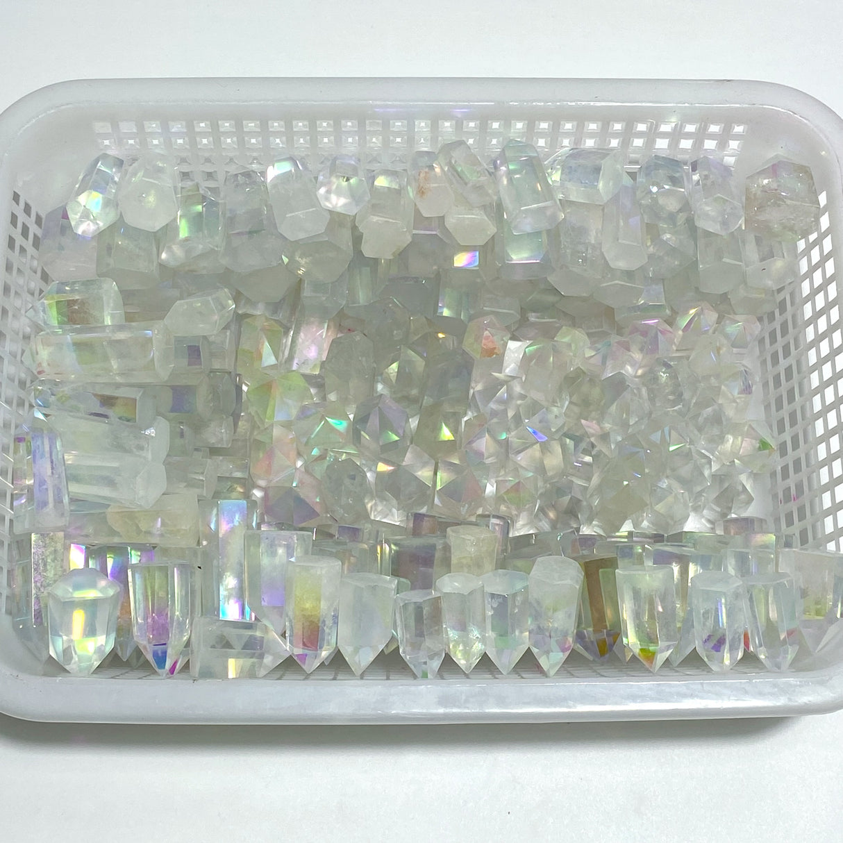 190 Pieces Aura Clear Quartz Crystal Tower Point