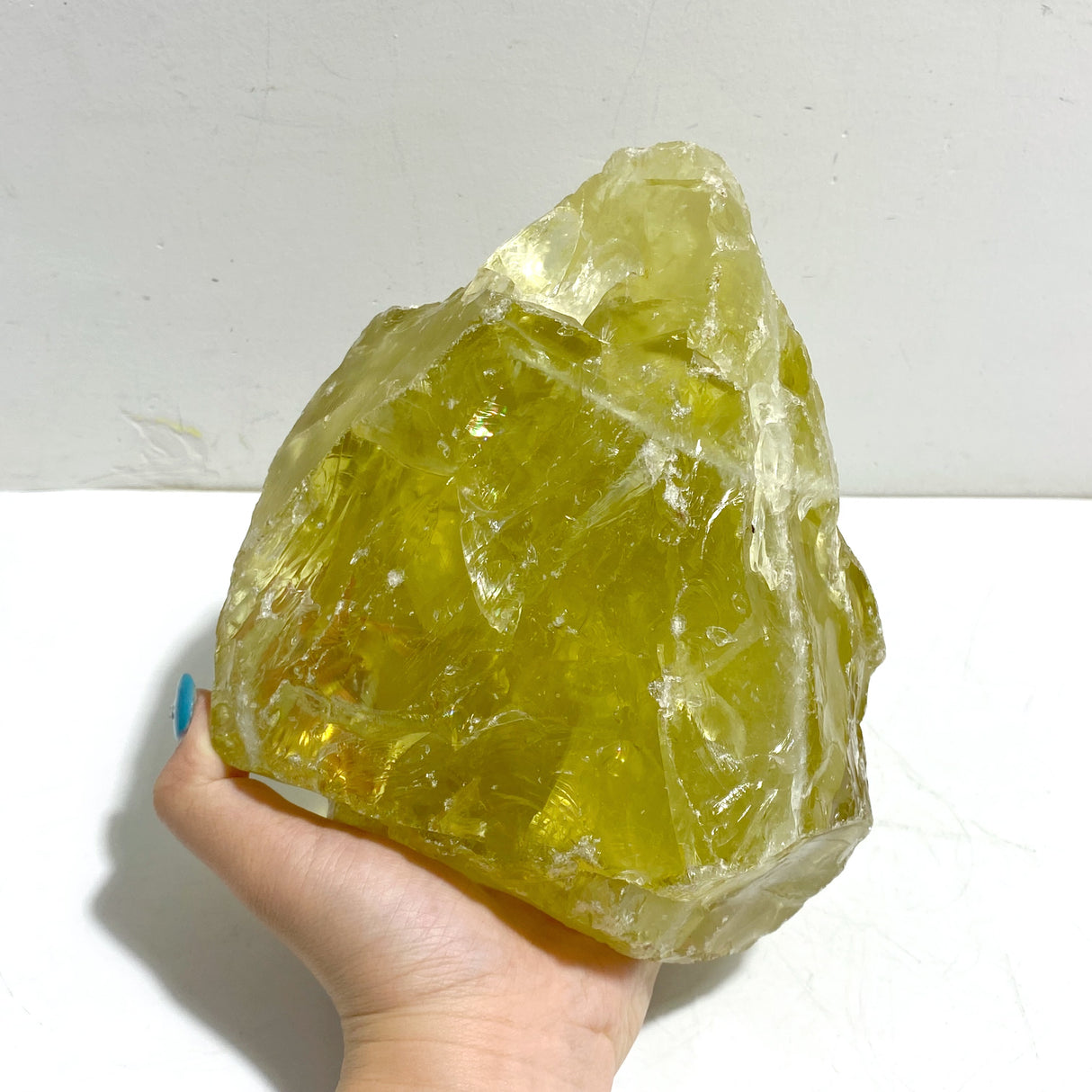 Large Citrine Raw Stone Specimen With Beautiful Rainbow #2