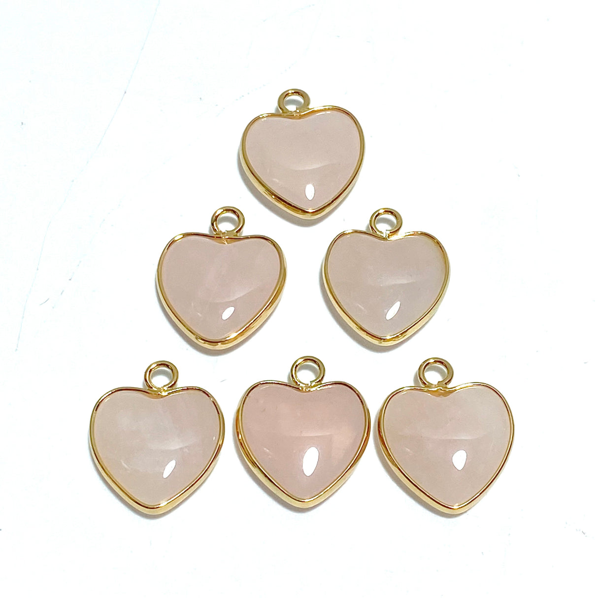 11 Types Crystal Heart Shape Pendants Wholesale Rose Quartz Chevron Amethyst Tiger Eye