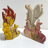 2 Pieces Mookaite Nine-tailed Fox Carving #6