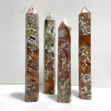 4 Pieces Tall China Agate Tower Point