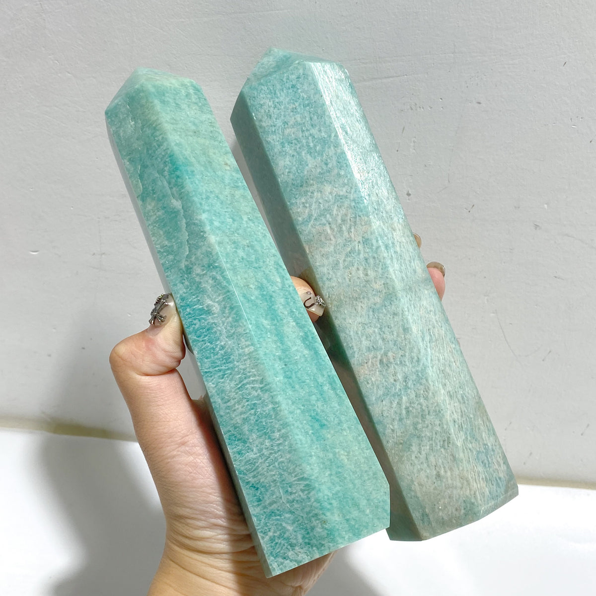 5 Pieces Large Amazonite Tower Points