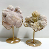 2 Pieces Raw Stilbite Specimen With Stand #4